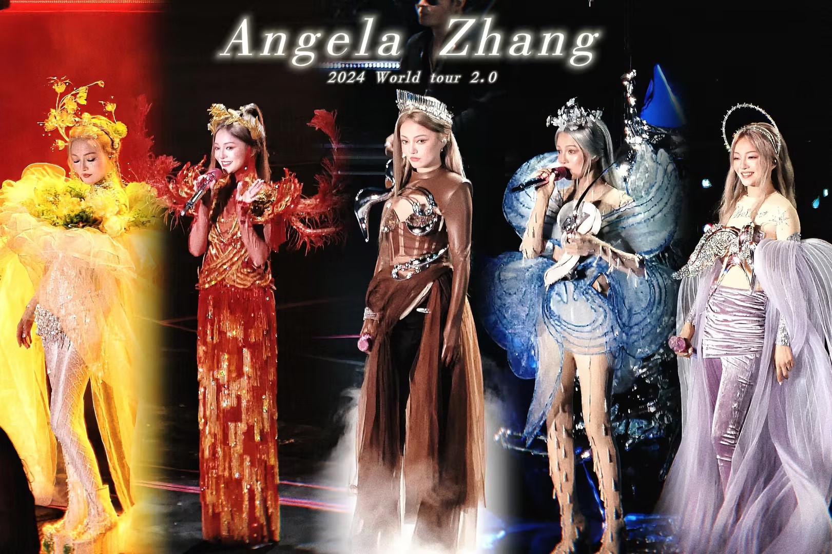 璀璨夺目！海洋之神LED巨幕打造光影魔法，张韶涵湖州演唱会变身高定秀场